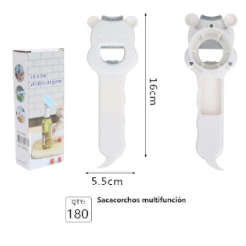 Abrebotellas y Abrelatas Multifunción 6 en 1 con Mango Ergonómico (16cm) por mayor - Electrónica por mayor