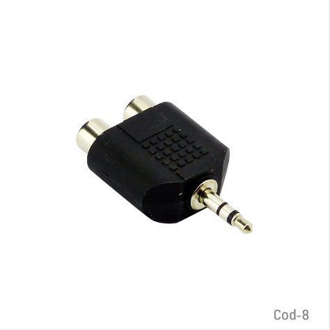 Adaptador 2 RCA A Plug 3,5Mm por mayor - Electronica por mayor