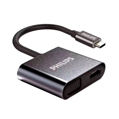 Adaptador Multi-Hub Philips USB-C a HDMI / USB / VGA / USB-C por mayor - Electronica por mayor