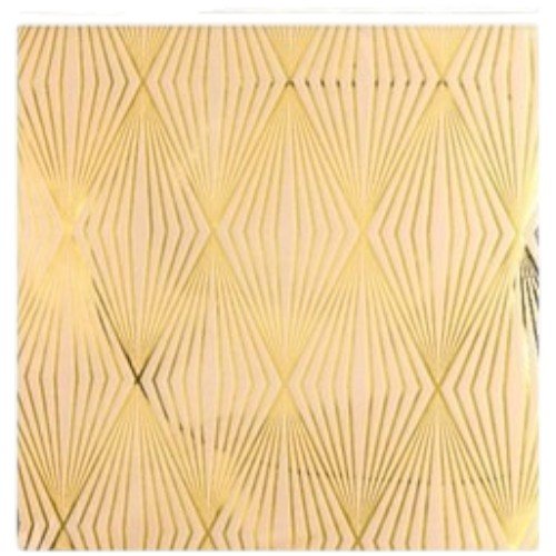 Adhesivo de Pared Acrílico con Diseño de Rombo Estilizado y Acabado Dorado 30x30cm por mayor Hogar por mayor