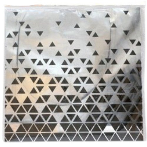 Adhesivo de Pared Acrílico con Patrón de Triángulos Graduados en Espejo 30x30cm por mayor Hogar por mayor