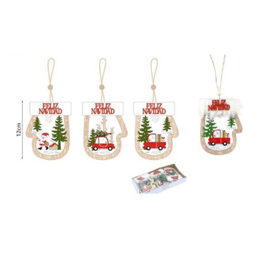 ADORNOS NAVIDEÑOS DE MADERA por mayor - Navidad por mayor
