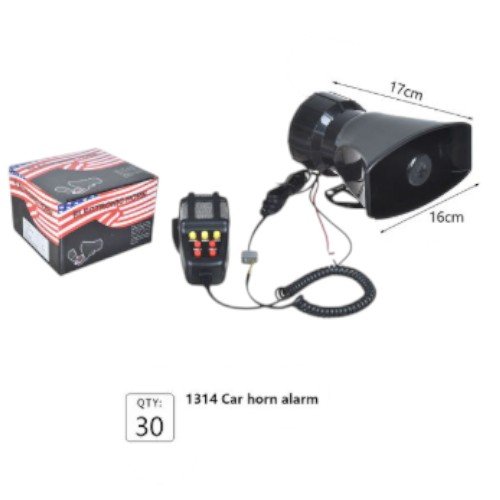 Alarma de Bocina de Coche 1314 - Sistema de Sirena Electrónica con Megafonía Multitono por mayor Electrónica por mayor