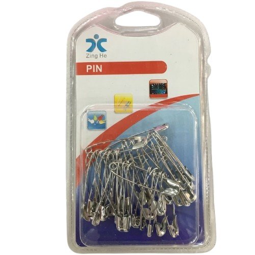  Alfiler de Gancho Niquelado por mayor - Útiles Escolares por mayor