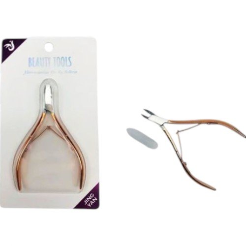 Alicate Profesional para Cutículas en Acabado Oro Rosa de 10.4cm por mayor Belleza por mayor