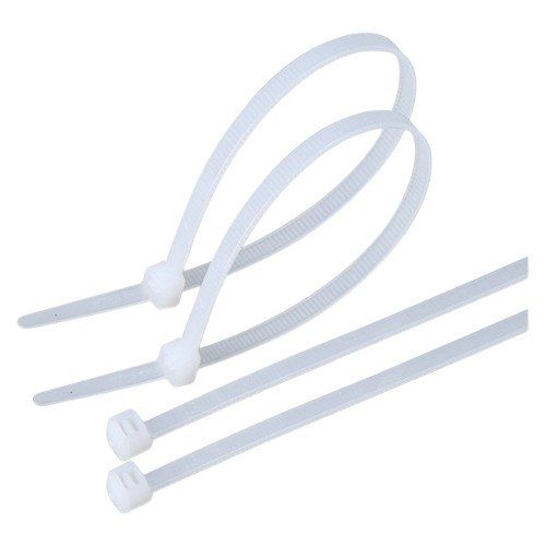 Amarra Cable, 20Cm X 100 Piezas, Blanca, En Bolsa. por mayor - Electrónica por mayor