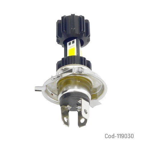 Ampolleta COB LED H-4 Para Moto, 12V por mayor - Electronica por mayor