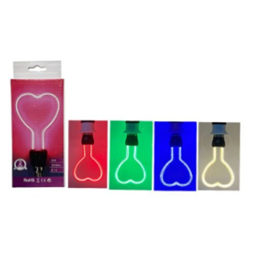 AMPOLLETA LED DE CORAZON por mayor - Electrónica por mayor