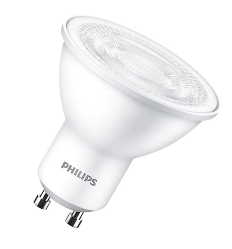 Ampolleta LED Marca PHILIPS Modelo GU10 De Luz Fria 4.7 Watt Y 6500 K. Certificada. por mayor Electrónica por mayor