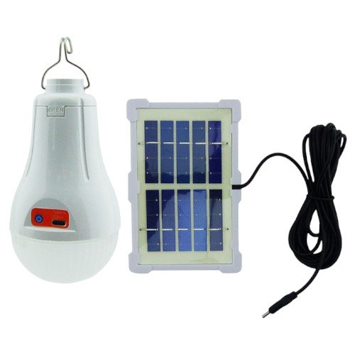 Ampolleta LED Solar Modelo 669A De 30 Watt Con Panel Solar por mayor Electrónica por mayor