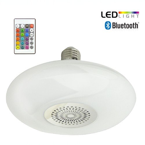 Ampolleta RGB Y Parlante Bluetooth 18Watt, ET-L0181, E27 por mayor - Electrónica por mayor