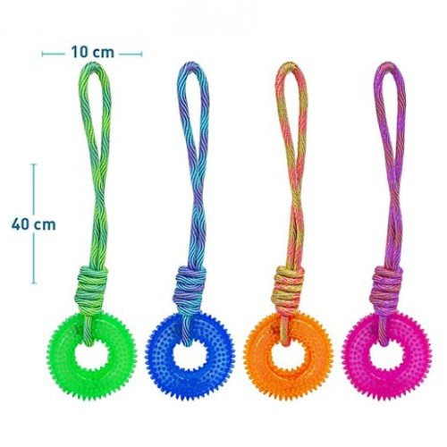 Anillo con púas con cordón y luz por mayor Mascotas por mayor