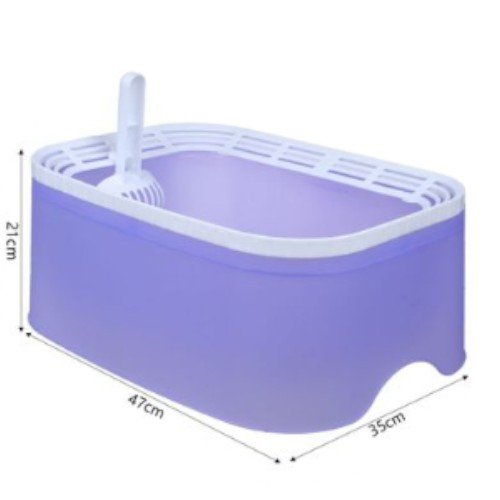 Arenero Sanitario Abierto con Rejilla de Limpieza Superior y Pala Ergonómica por mayor - Mascotas por mayor