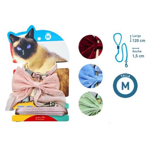 Arnes+correa para gato - TALLA M - Compras Aqui