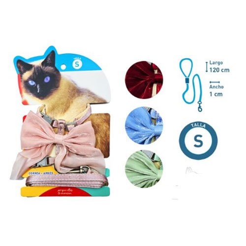 Arnes+correa para gato - TALLA S - Compras Aqui