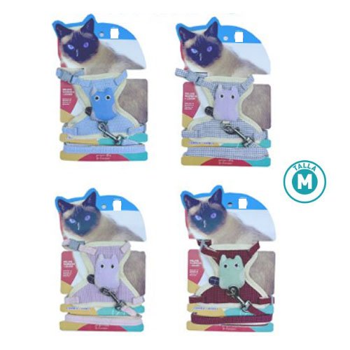 Arnes+correa para gato - TALLA M - Compras Aqui