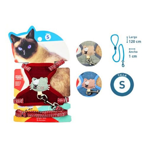 Arnes+correa para gato - TALLA S - Compras Aqui