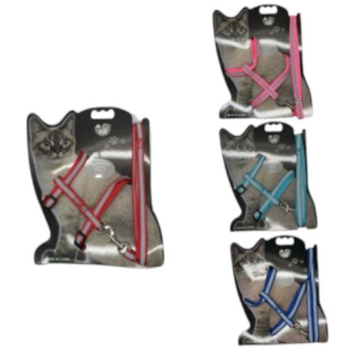 Arnés de Pecho con Lazo Estampado y Correa de 0.6 cm x 120 cm por mayor - Mascotas por mayor