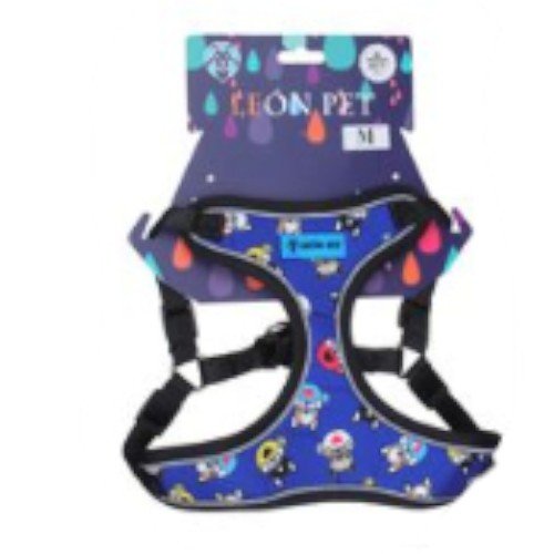 Arnés Ergonómico Antitirones con Estampado de Personajes - Talla M por mayor - Mascotas por mayor
