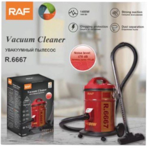 Aspiradora de Canasta de 1400W con Separación de Polvo, Protección Anti-Obstrucción y Bajo Ruido por mayor - Electrónica por mayor