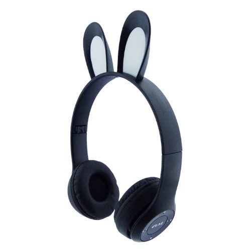 Audifonos Para Niños Bluetooth Con Orejas Con Luz Recargable, Modelo P-47R, FM-TF-AUX por mayor Electrónica por mayor