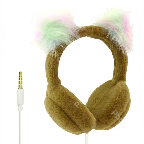 Audífonos Vincha, Orejas Peluche, 20 Diseños. En Caja. por mayor Electrónica por mayor