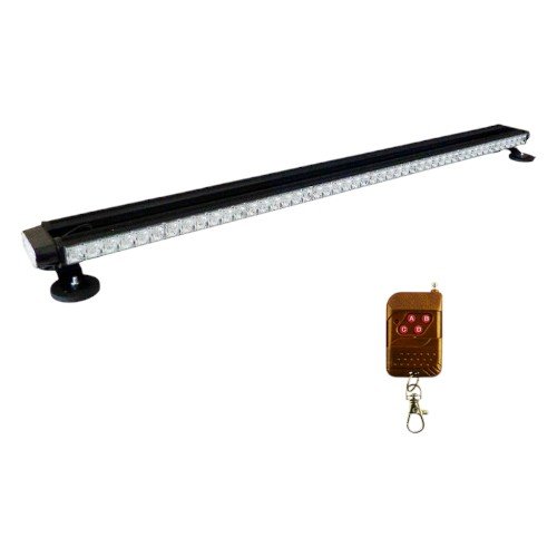Baliza LED Estrobo Modelo BARRA De 1,20 Mts Luz Ambar Con Doble Sistema De Anclaje Y Control Remoto por mayor Electrónica por mayor