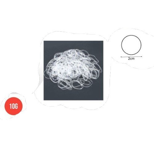 Banda Elástica Transparente 2cm para Peinados y Manualidades por mayor - Belleza por mayor