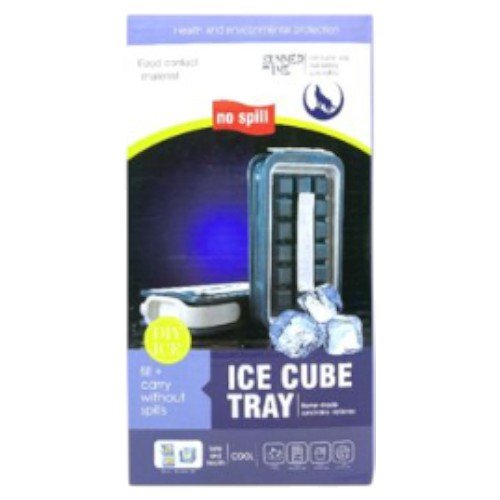 Bandeja Hielera Cubetera con Tapa Antiderrame y Sistema de Fácil Llenado por mayor - Electrónica por mayor