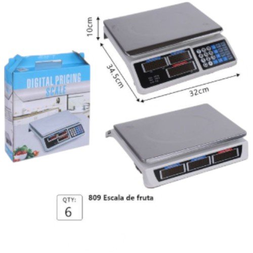 Báscula Digital Comercial con Cálculo de Precios - Capacidad de Alta Precisión por mayor Electrónica por mayor