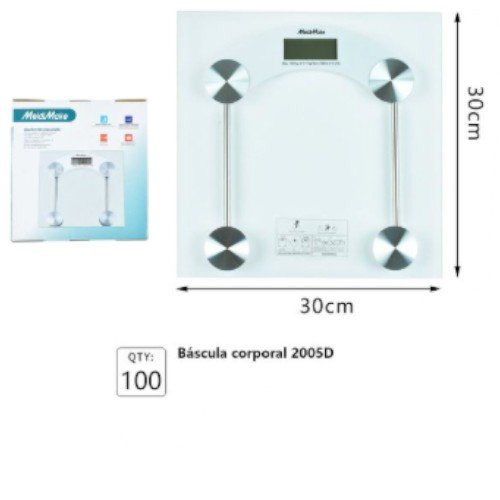 Báscula Digital de Baño de Vidrio Templado 5mm - Alta Precisión 180kg por mayor Electrónica por mayor