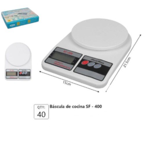 Báscula Digital de Cocina SF-400 - Capacidad de Alta Precisión para Repostería por mayor Electrónica por mayor