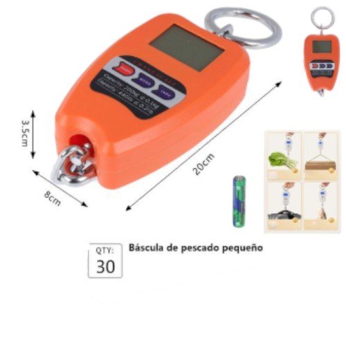 Báscula Digital de Suspensión de Alta Resistencia - Capacidad 200 kg por mayor Electrónica por mayor