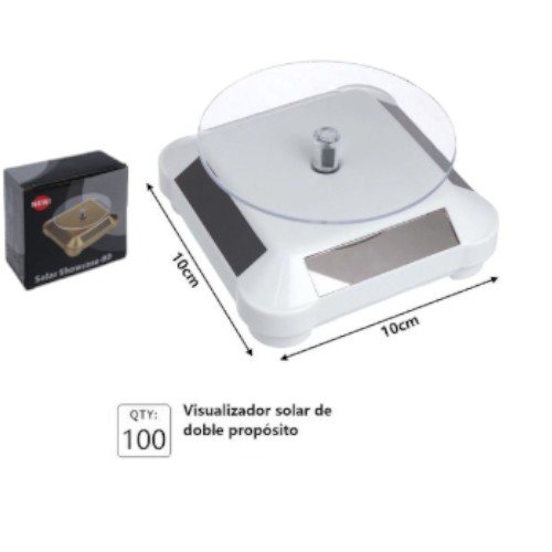 Base Giratoria Solar de Doble Uso para Exhibición de Productos por mayor Electrónica por mayor