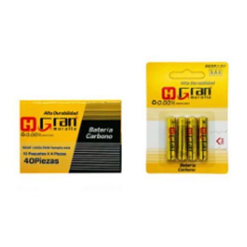 BATERIA DE CARBONO TRIPLE A por mayor Electrónica por mayor