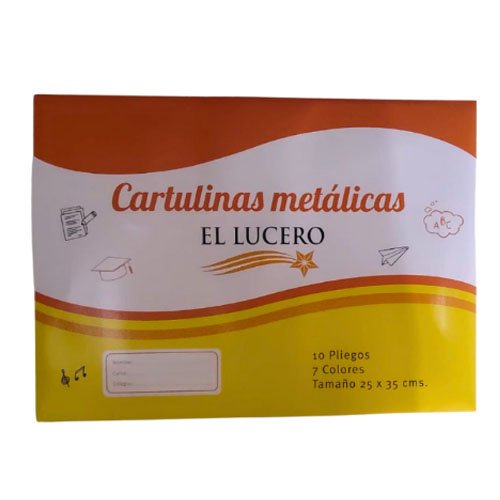 BLOCK CARTULINA METALIZADA por mayor Útiles Escolares por mayor