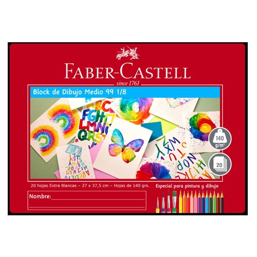 BLOCK DE DIBUJO MEDIO por mayor - Útiles Escolares por mayor