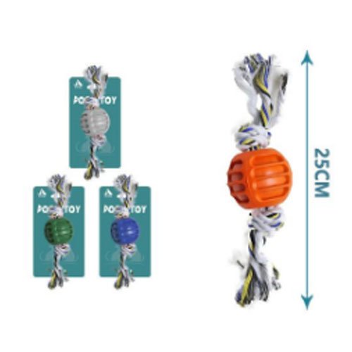 BOLA CON CUERDA por mayor Mascotas por mayor