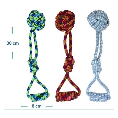 BOLA CON CUERDA LARGA por mayor Mascotas por mayor