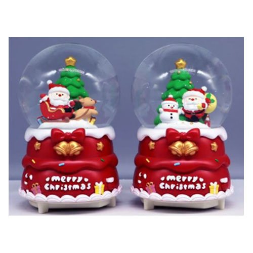 BOLA DE CRISTAL NAVIDEÑA GIRATORIA por mayor Navidad por mayor