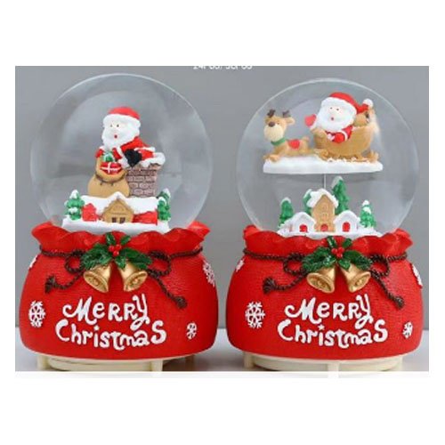 BOLA DE CRISTAL NAVIDEÑA GIRATORIA por mayor Navidad por mayor