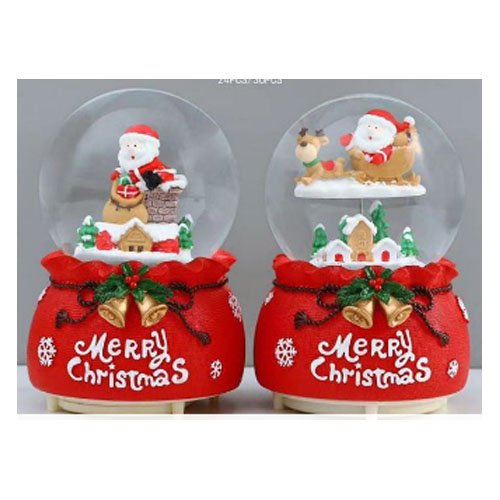BOLA DE CRISTAL NAVIDEÑA GIRATORIA por mayor Navidad por mayor