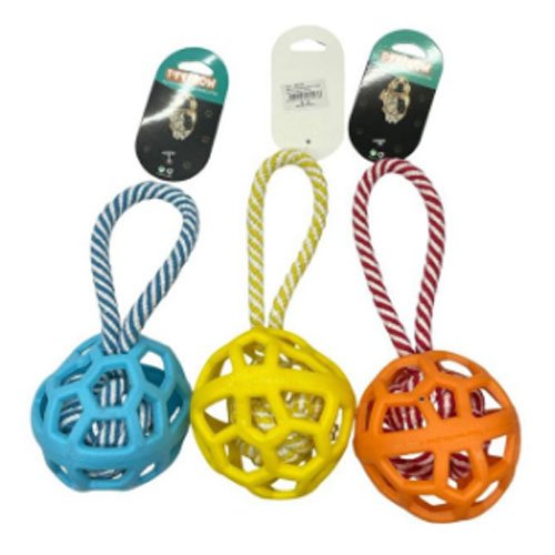 BOLA DE CUERDA CON REJILLA por mayor - Mascotas por mayor