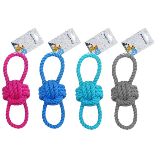 BOLA DE CUERDA DOBLE ASA por mayor Mascotas por mayor