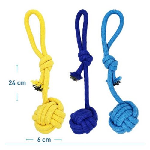 BOLA DE CUERDA LARGA por mayor - Mascotas por mayor