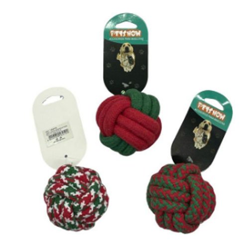 BOLA DE CUERDA NAVIDEÑA por mayor - Mascotas por mayor