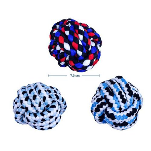 BOLA DE CUERDA TRENZADA por mayor - Mascotas por mayor