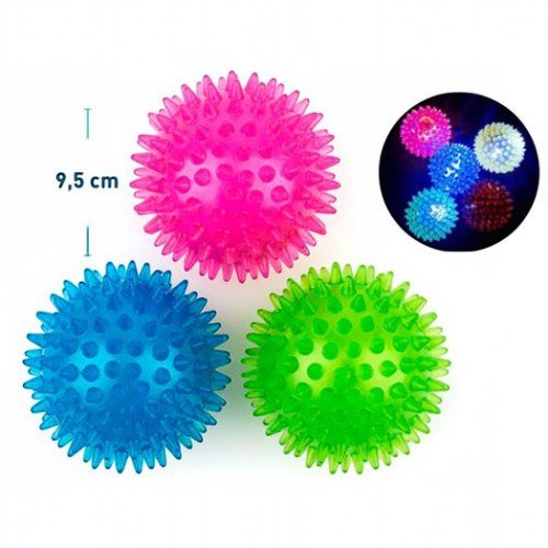 Bola de espinas transparente con luz por mayor - Mascotas por mayor