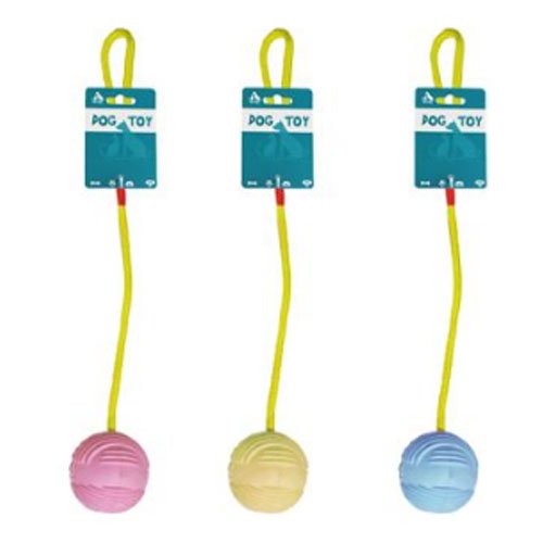 BOLA TEXTURIZADA CON CUERDA por mayor Mascotas por mayor