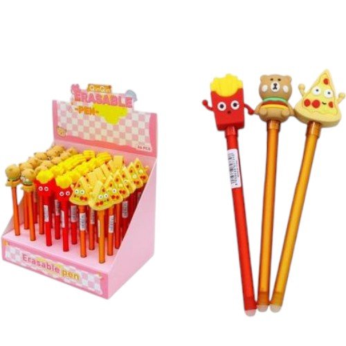 Bolígrafo Borrable Temático Comida Rápida por mayor - Útiles Escolares por mayor
